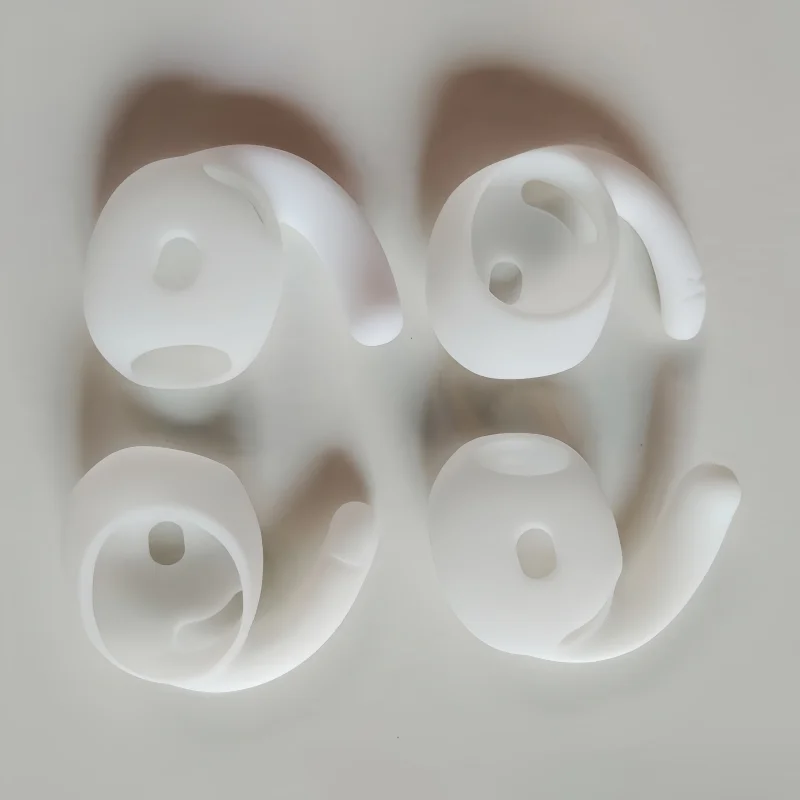 Silicone Ear Hooks and Anti-Slip Ear Tips Covers for a Secure Fit (2 Pairs)