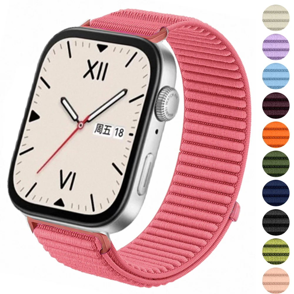 Official Braided Nylon Loop Strap - Comfortable & Breathable Band for Smartwatches