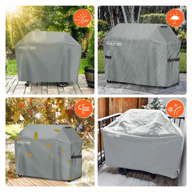 Vízálló Bbq Borító Borítás Elleni Tárolás Kültéri Nagyteljesítményű Charbroil Grill Cover Rain Uv Védő Barbecue - Image 4