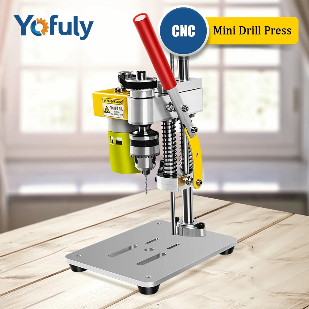 

Yofuly CNC Table Drilling Machine Mini Drill Press Multifunction Worktable with Adjustable Fixture for Wood Mental Free Shipping