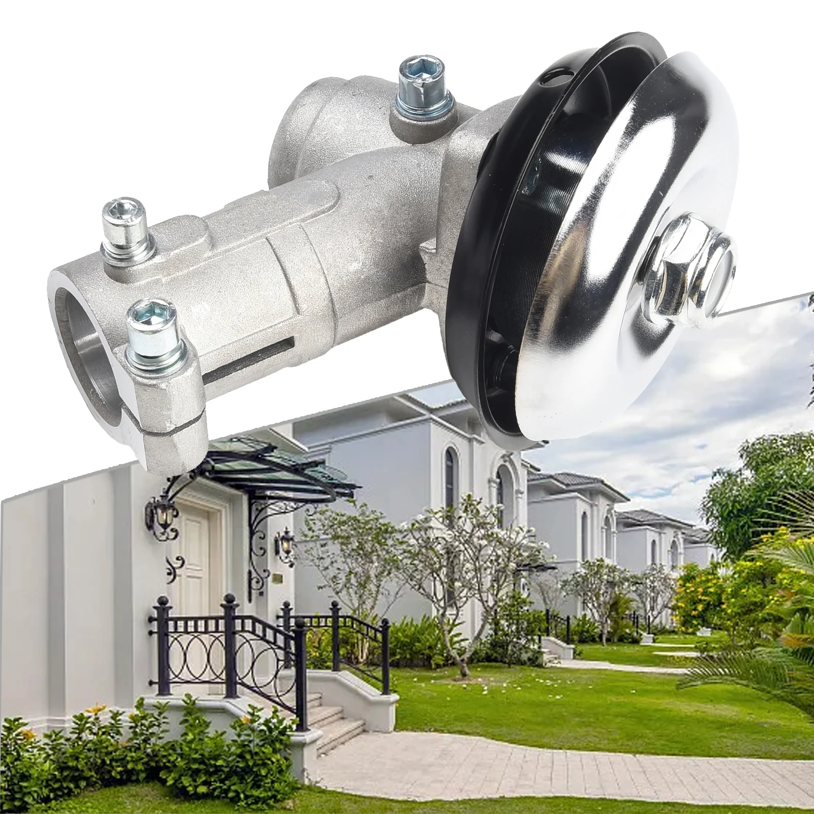 Grass Trimmer Head Aluminum Trimmer Head Trimmer Gearbox Head Strimmer Gearhead 24mm 7 Teeth Lawn Mower Trimmer Brush Cutter Strimmer Gear Head Gearbox Tools