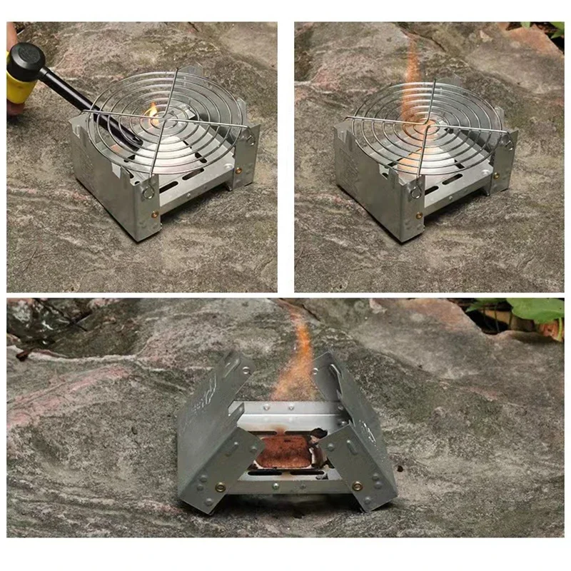 Portable Folding Alcohol Camping Stove 6