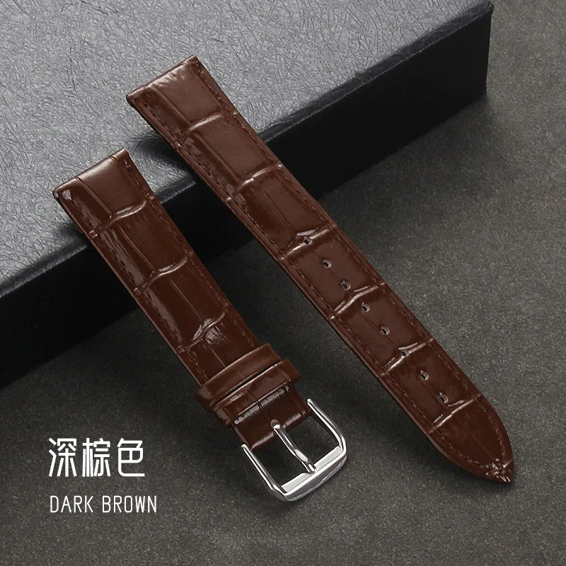 حقيقية جلد العجل حزام ساعة اليد سلوب نمط سوار 12/1...