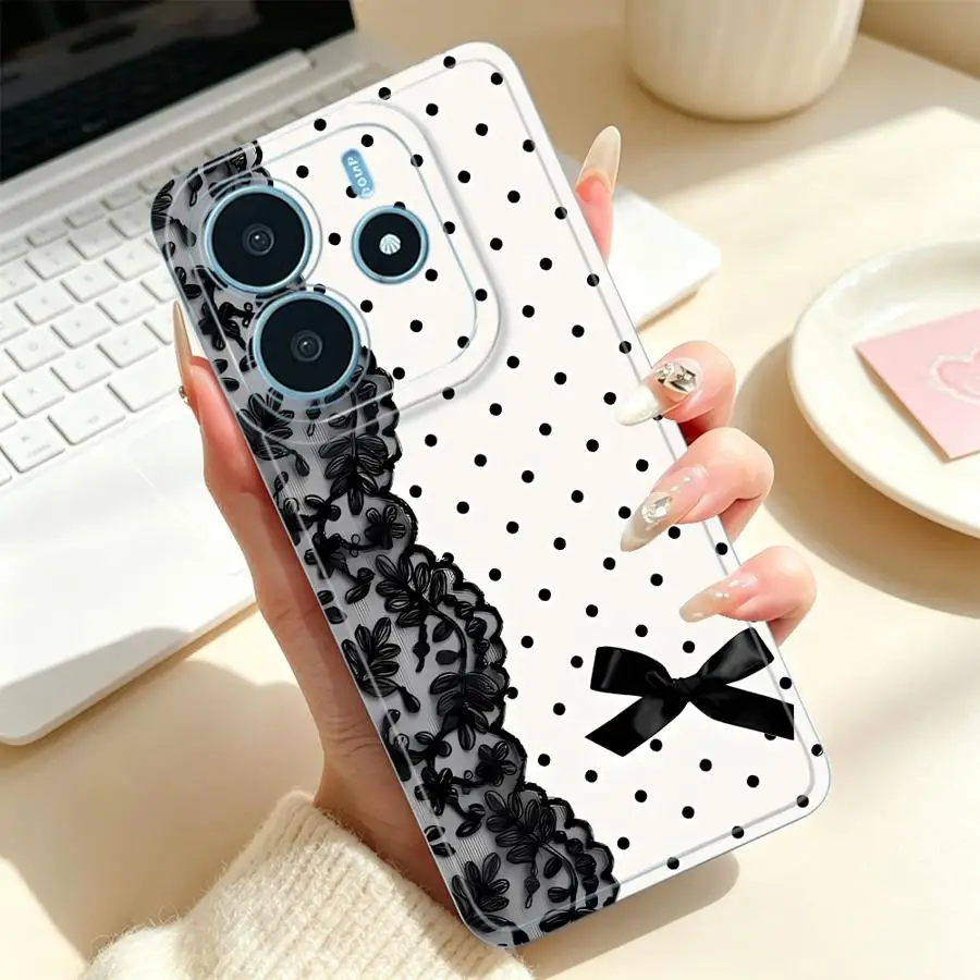 Soft Lace Polka Dot Phone Case Cover