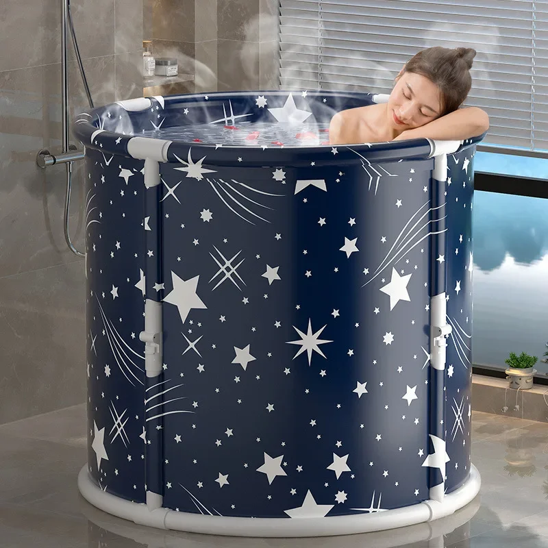 Adult bathtub foldable for easy installation PVC Hot tub Comfort Enjoy a relaxing home spa experience and reduce fatigue