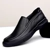 LIHUAMAO Slip On Loafers Men Shoes Casual Cow Leather Designer Comfortable Walking Sneakers outdoor work shoes for men 4