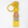 Feng Shui White Umbrella Goddess Pagoda Peace ＆ Luck Amulet Keychain Protect Traditional Keyring 6
