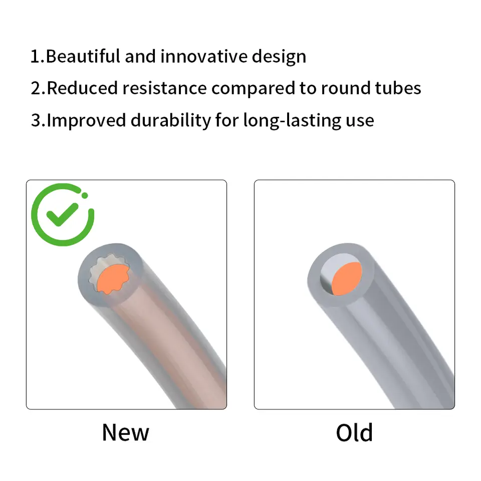 For Bambu Lab Creality Voron Anycubic Star Shaped PTFE Tube 4mm OD Low-Resistance High Temperature Resistance PTFE Tube image 4