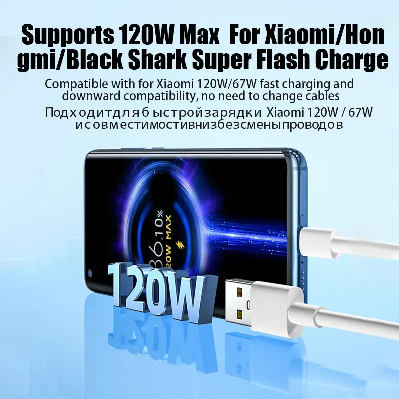 XiaoMi-cargador rápido 12T Pro de 120W, adaptador de corriente de carga con  Cable Usb tipo C, Turbo, UE, EE. UU., 6A, para Mi 12, 11, Ultra Poco x5 -  AliExpress