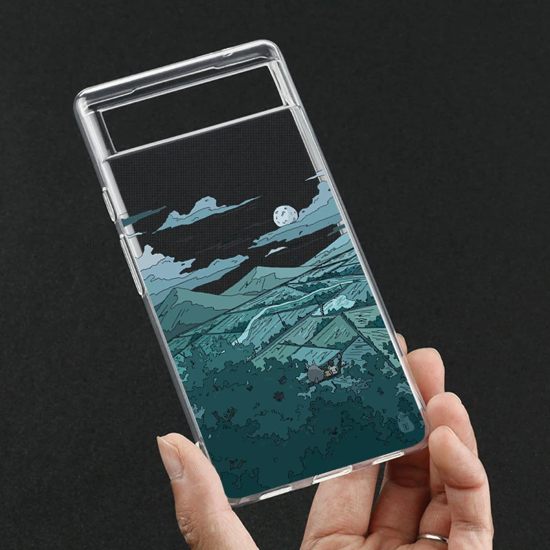Korean Sunset Scenery Clear Phone Case - Soft Transparent Cover