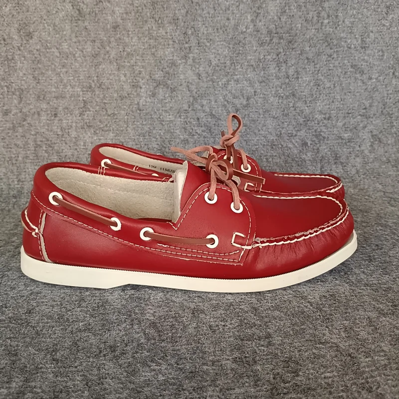 Premium Genuine Leather Homme Boat Women Brand Designer Luxury Loafers Men Moccasins Handmade Portland Shoes_vogvips.com