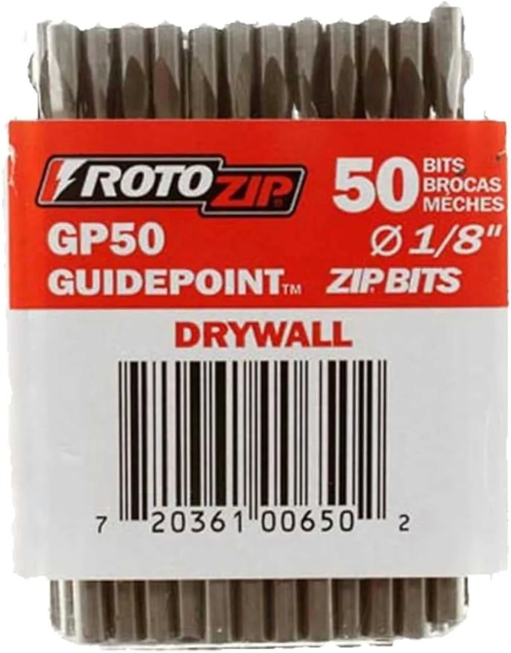 

RotoZip GP50 2,5-дюймовые направляющие для гипсокартона, режущие сверла (50 шт. в упаковке), режущие гипсокартоны, для использования с Roto Zip спиральная пила