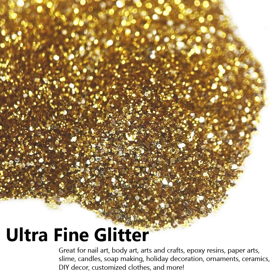 Nail Glitter Powder 100g Bulk Packs Extra Fine Nail Glitter Powder for Nail Art Tips Designs Body Art Craft Shimmering Decoration
