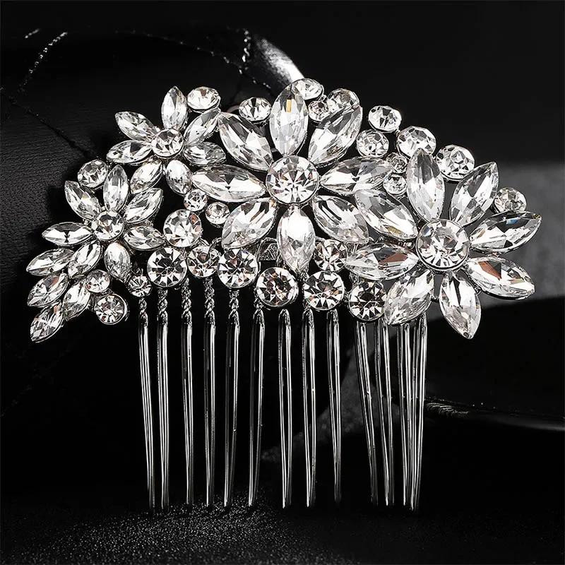 Bride Hair Comb Hair Accessory Bridal Headwear Miallo Elegant Wedding Crystal Rhinestones Pearls