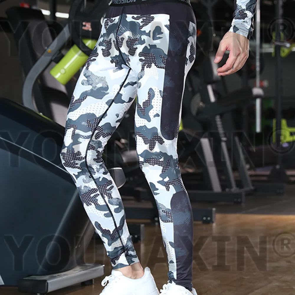 Men's Big Size Sports Pants Tight Running Basketball Skinny Sportswear Fitness Traning Gym Trousers S M L XL 2XL 3XL 4XL