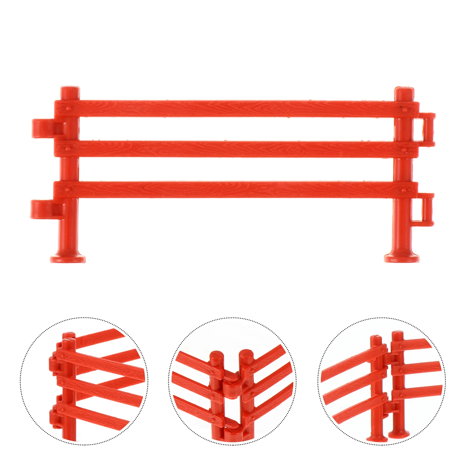 

50 Pcs Scene Fence Mini Small Terrariums Accessories Plastic DIY Micro Landscape Toddler Animals Figures