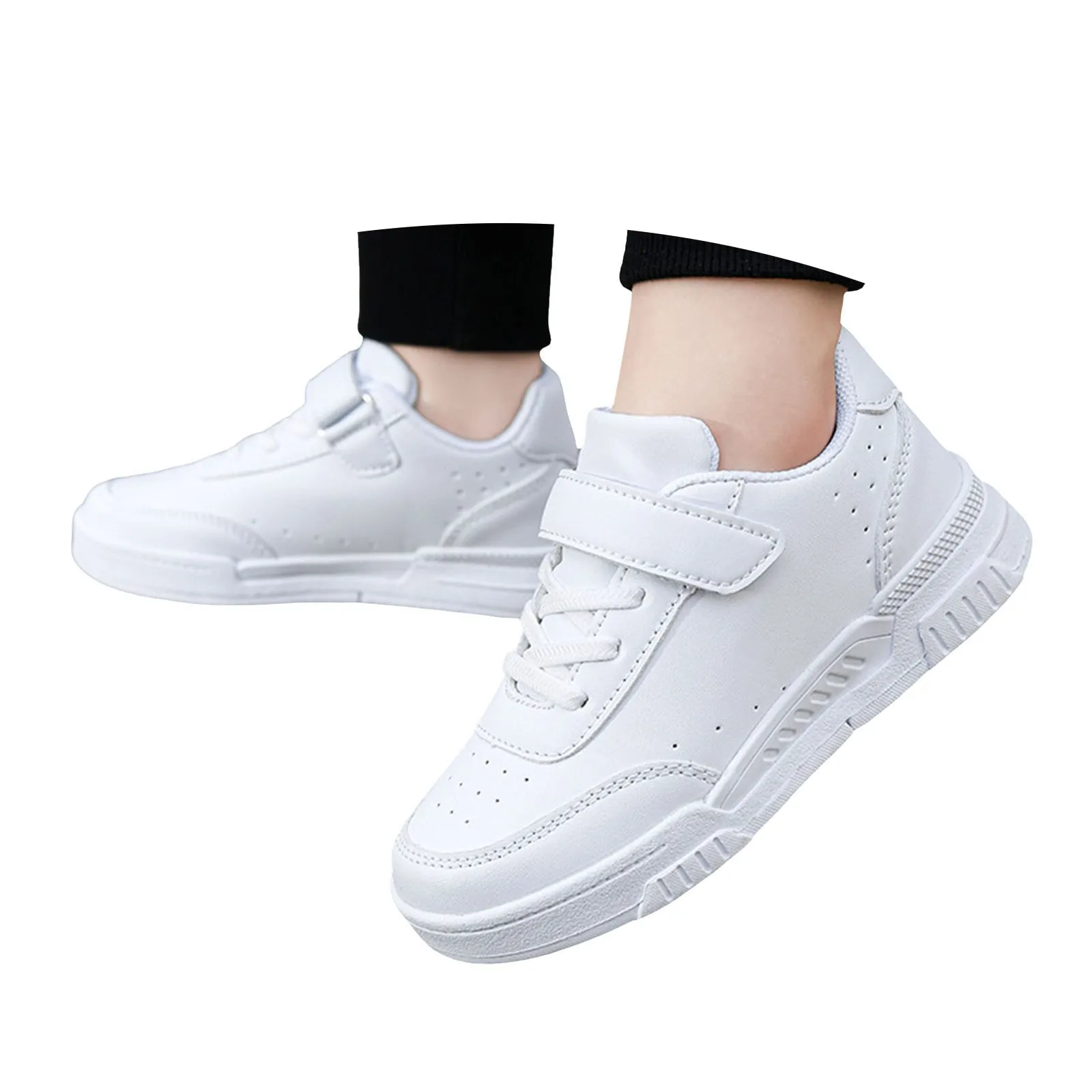 Description Picture 6 of itemToddler Big Kids Shoes Boys Girls Breathable Sneakers Athletic Running Shoes White Shoes Boys Running Shoes Size 6 Big Kid