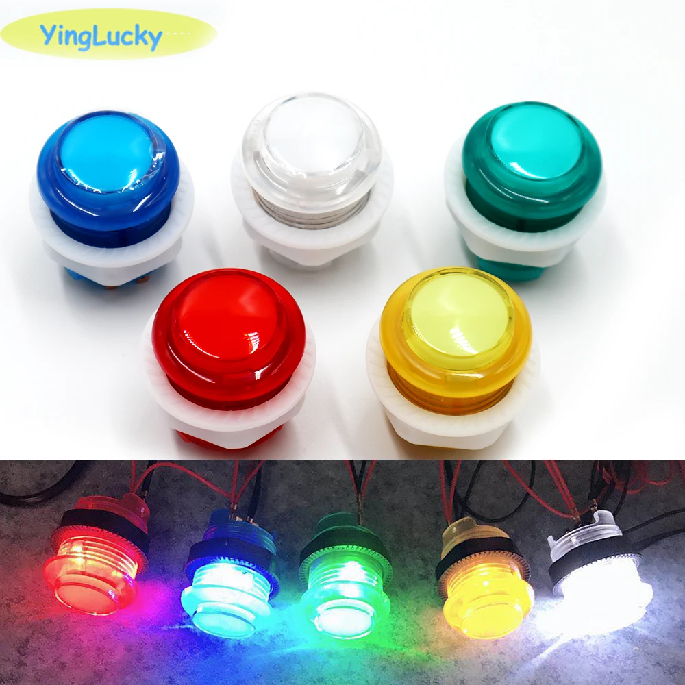 80 Pcs Arcade Led Button 12V 5V Led Arcade Button 28Mm Dado Pulsante Viene Utilizzato Per Pandora Box Arcade Cabinet