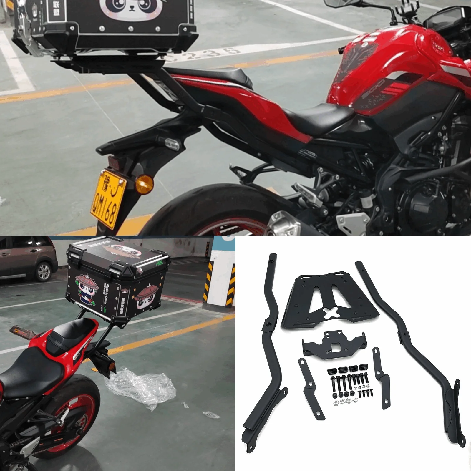 Z900 Rear Rack Tube Rear Luggage Rack - Black For Kawasaki Z 900 / Z900 SE 2017 - 2023 ...