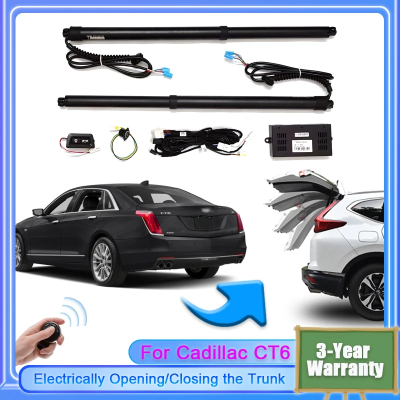 

Для Cadillac CT6 2016 ~ 2024 Автомобильный Электрический подъемник для багажника, интеллектуальное открытие задних ворот, мягкое закрытие автомобильной двери