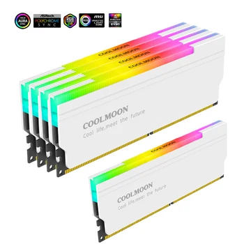 Disipador de calor con almohadilla de silicona térmica, 5v-3 Pines, ARGB RAM, Aura Sync, memoria DDR4, DDR3, para ordenador de escritorio, PC 1