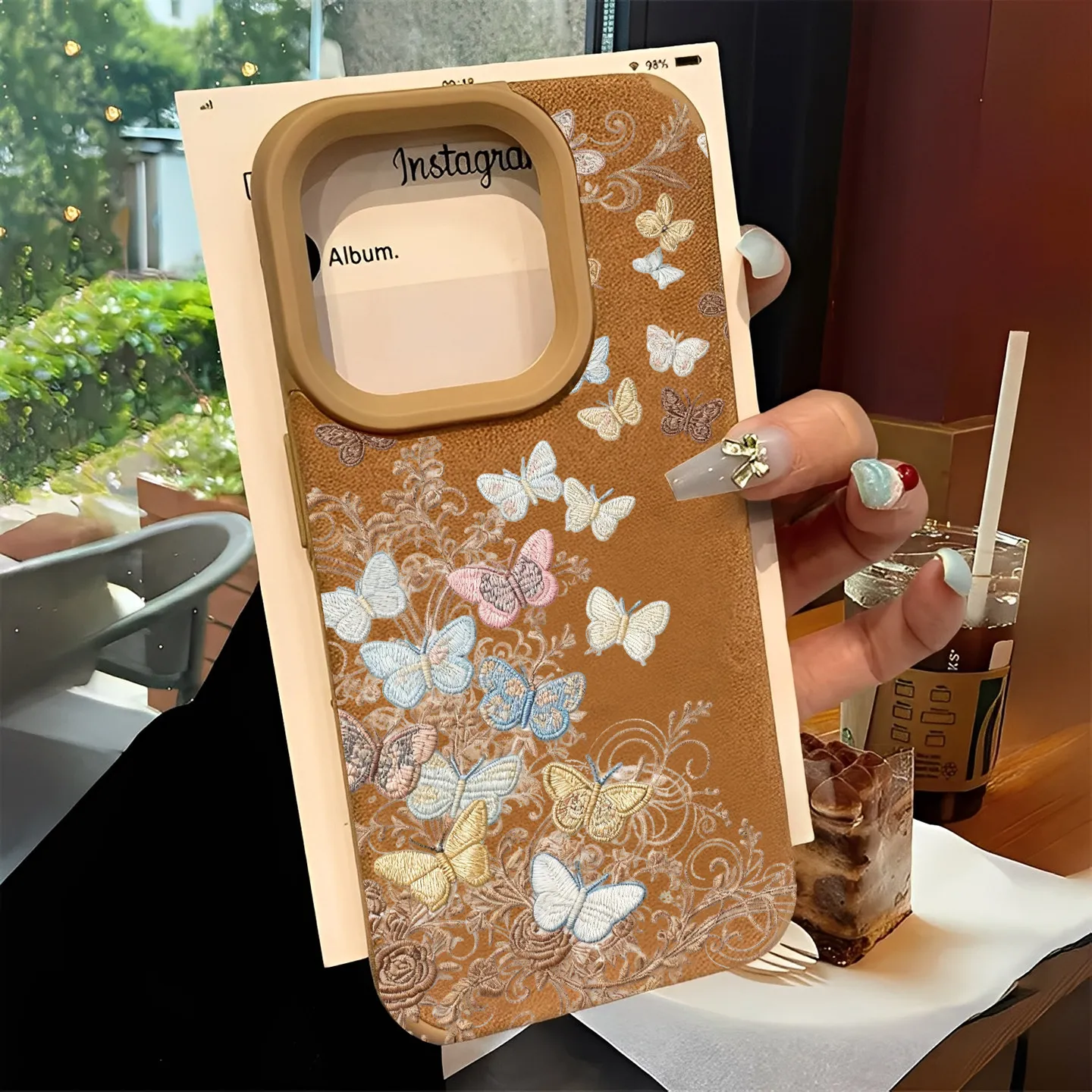 Luxury Sunflower Butterfly Non-slip Phone Case Cover