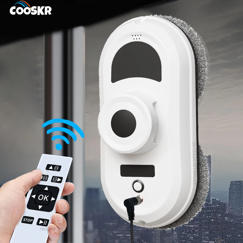Intelligent Window Cleaning Robot for Home Robot Window Cleaner Electric Smart Glass Washing Window Cleaner with Remote Control