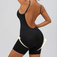 Body dos bas sans couture pour femmes, vêtement modelant, rehausseur de fesses, lisse, dos nu, gaine amincissante, ventre plat, sous-vêtements Corset 2