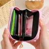 PU Leather Girls Wallet Cute Cartoon Zipper Card Holder Mini Clutch Wallet Key Chain Coin Purse Kids Gifts Stationary 4