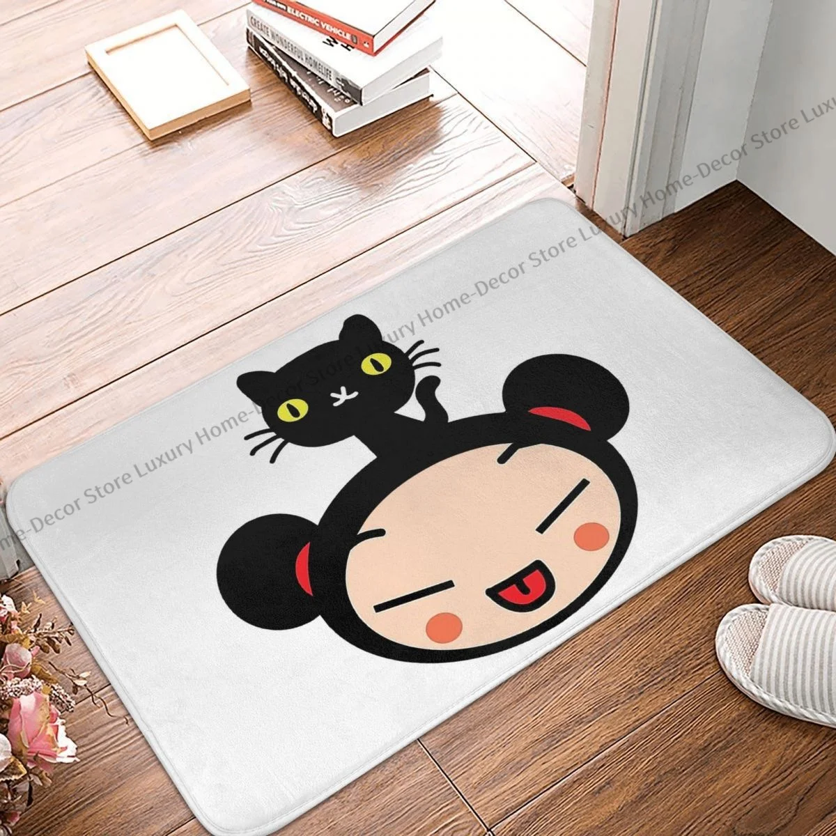 

Нескользящий коврик для ванной Pucca, коврик для спальни, домашний коврик, декоративный коврик для пола