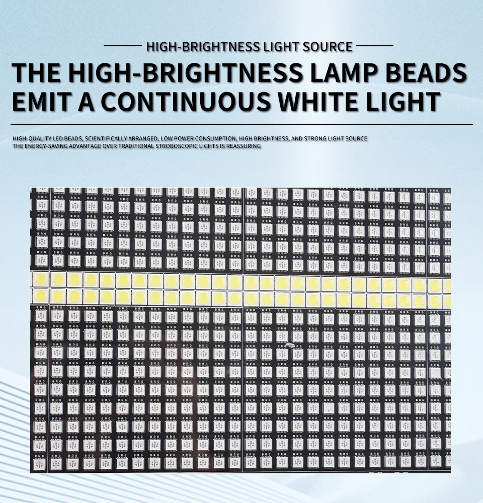 8+8 Segment 280W Led Strobe Light Horse Running Flash Light 960pcs DMX512 Wash E