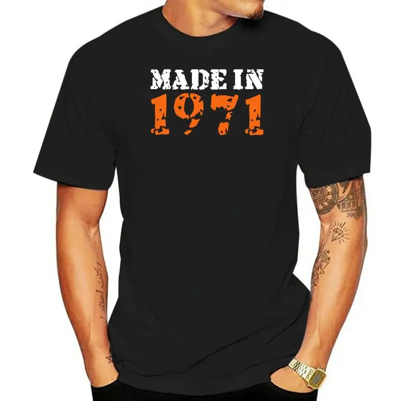 

Men's Made in 1971 t shirt Designs cotton S-XXXL Formal Sunlight Authentic summer Standard shirt