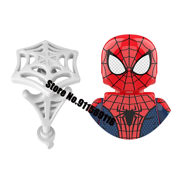 Brand DISNEY Spiderman Spider-Gwen Building Block Doctor Octopus Mysterio Miles Morales Lizard Electro Action Figure Kid Toys M-XP422