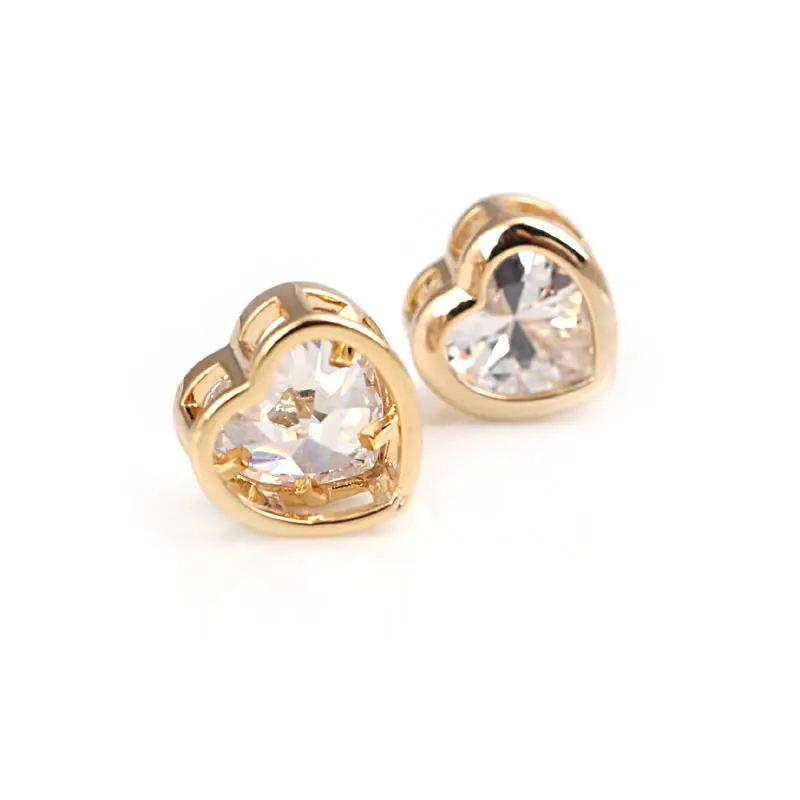 Pulsera de Abalorios de Brass de Oro 18K con Encantos de Corazón de Zirconia - details 26