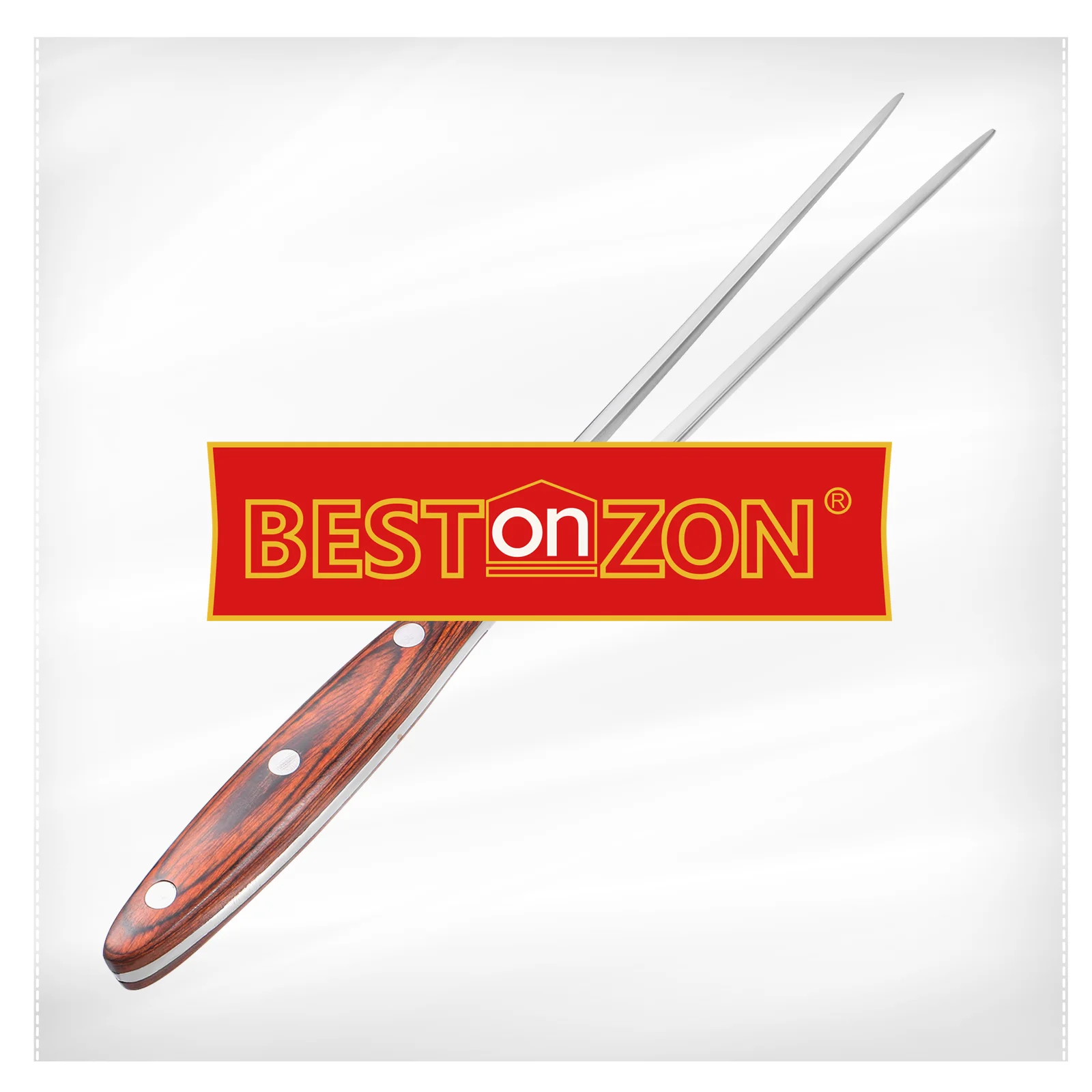 Double Prong Stainless Steel Meat Fork Barbecue Grilling Tool With Wooden Handle For Metal Cooking Utensil Two Prong Fork Meat