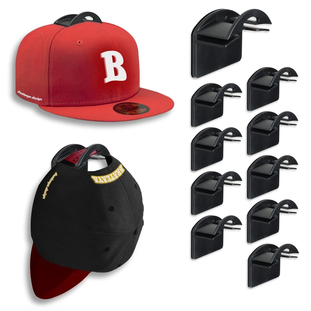 2 4PCS Hat Hooks for Baseball Caps Adhesive Racks for Hanging Hats 2-4pcs-hat-hooks-for-baseball-caps-adhesive-racks-for-hanging-hats