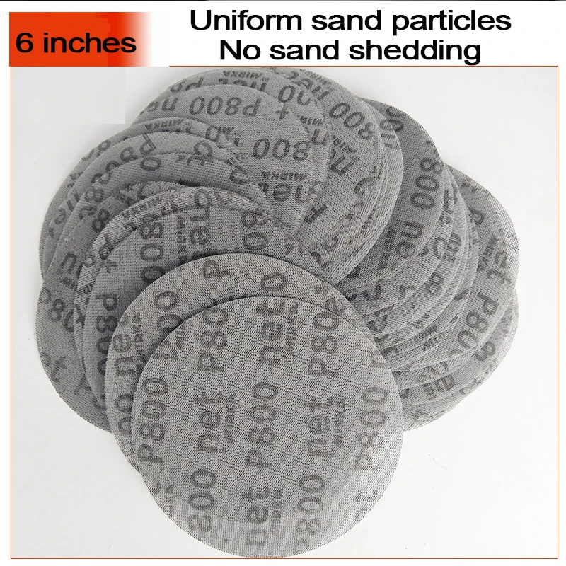 MIRKA Sandpaper Mesh Disc 6 Inch 150 mm Aluminum Oxide Dust-Free And Anti-Blocking Abrasive Car Surface Sanding
