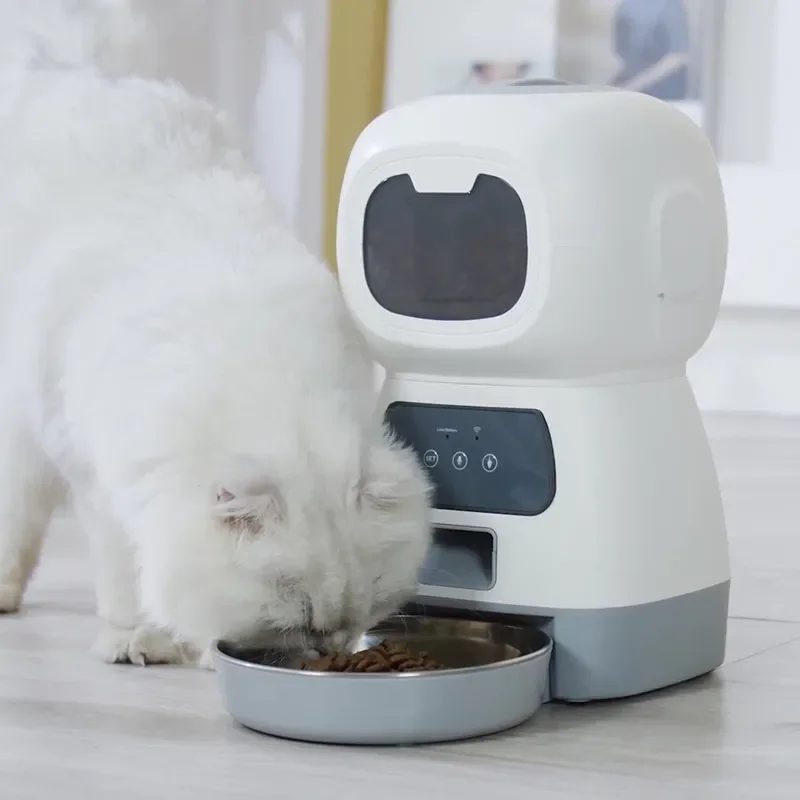 

3.5L Automatic Pet Feeder Smart Food Dispenser for Dog Cat Bowl Timer Robot Pet Feeding Water Dispenser Auto Sensor Cat Fountain