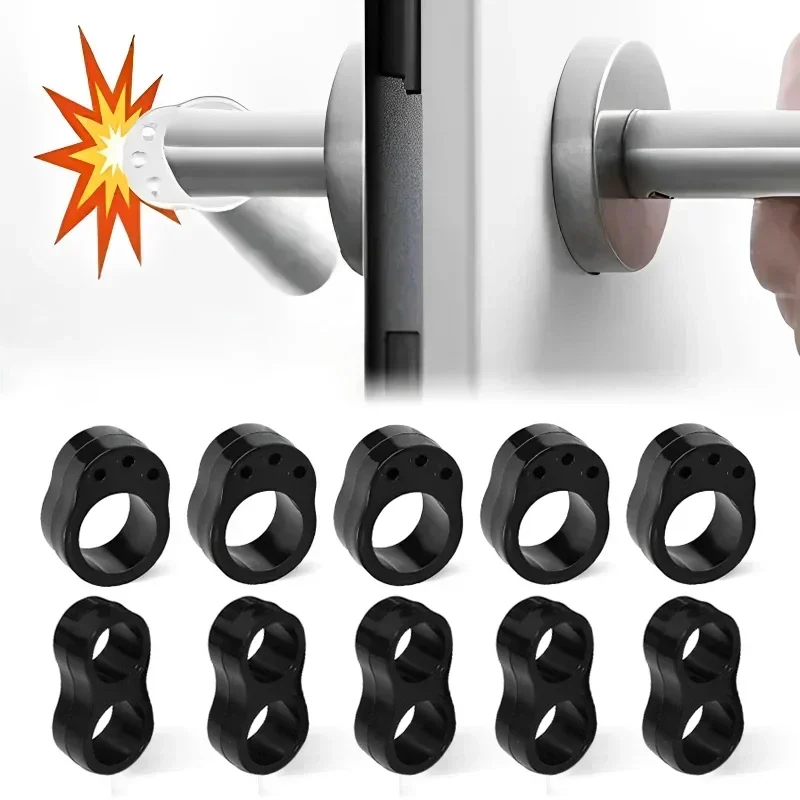 Silicone Door Stopper Door Stopper Bumpers Door Stopper Silicone Rubber Bumpers Door Stopper Transparent Silica Gel Door Handle Wall Protection Doorknob Bumper Walls Furniture Protective
