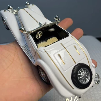 1:28 Mini Model Alloy Retro Vintage Car Diecast Model Toy Vehicle Pull Back Car Simulation Collection Gifts Toys for boys 2