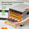 Food Dehydrator, Bigger Than 7 Trays With Large 6.5ft² Drying Space, 600W Power Saves More Time Than 480W 2