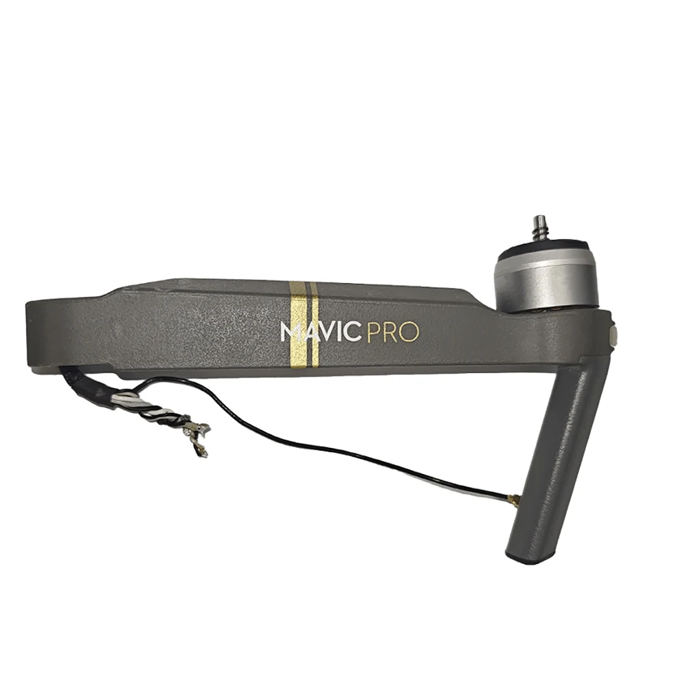 Détail du moteur et de l'hélice sur le bras de drone Mavic Pro, pièce d'origine.