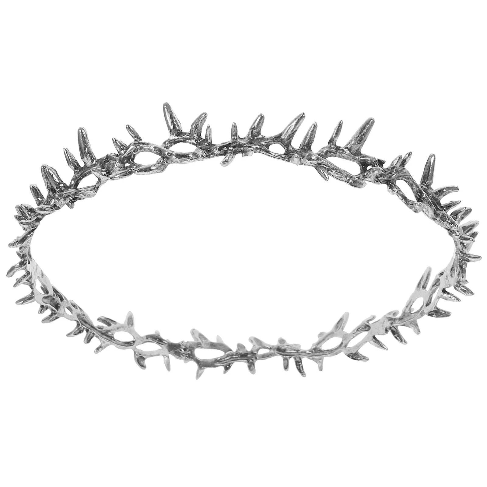 

Head Bandana Crown of Thorns Party Hair Accessories Ancient Silver Wedding Bride Tiaras Girls Bridal Accessory for Women's