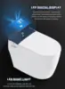 Smart Toilet with Bidet Built in Bidet Toilet Combo with Warm Water Sprayer & Dryer Heated Seat Auto Dual Flush Foot Sensor 6