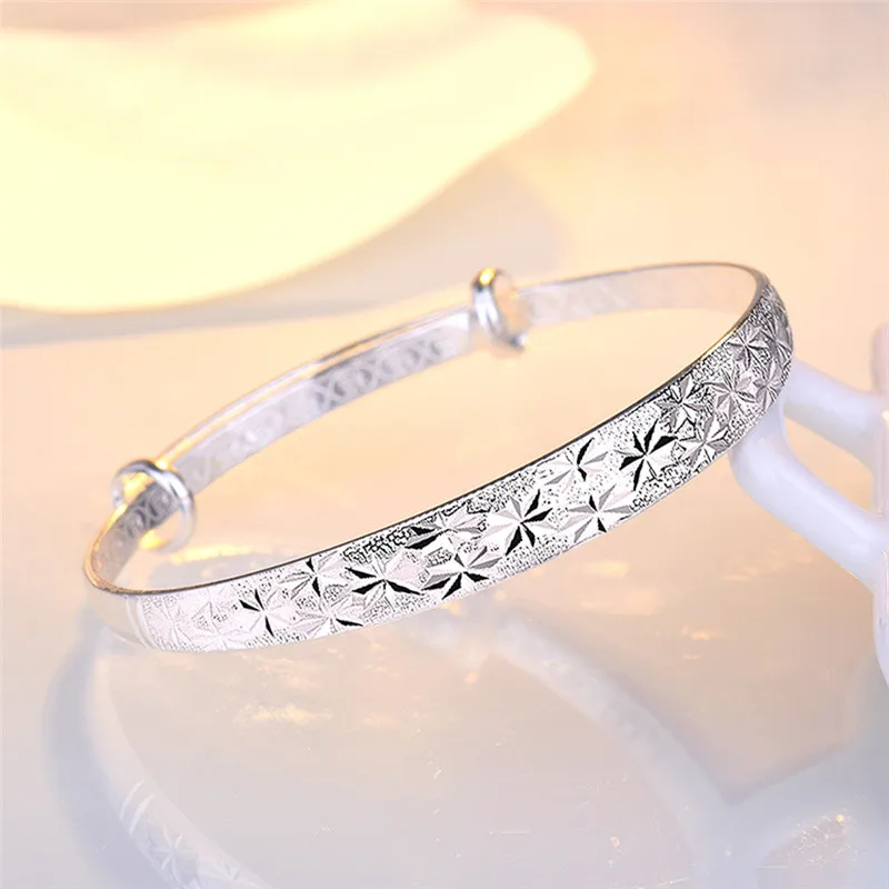 Braccialetti originali romantici Gypsophila Star color argento per braccialetti da donna Accessori da sposa per feste di moda  36