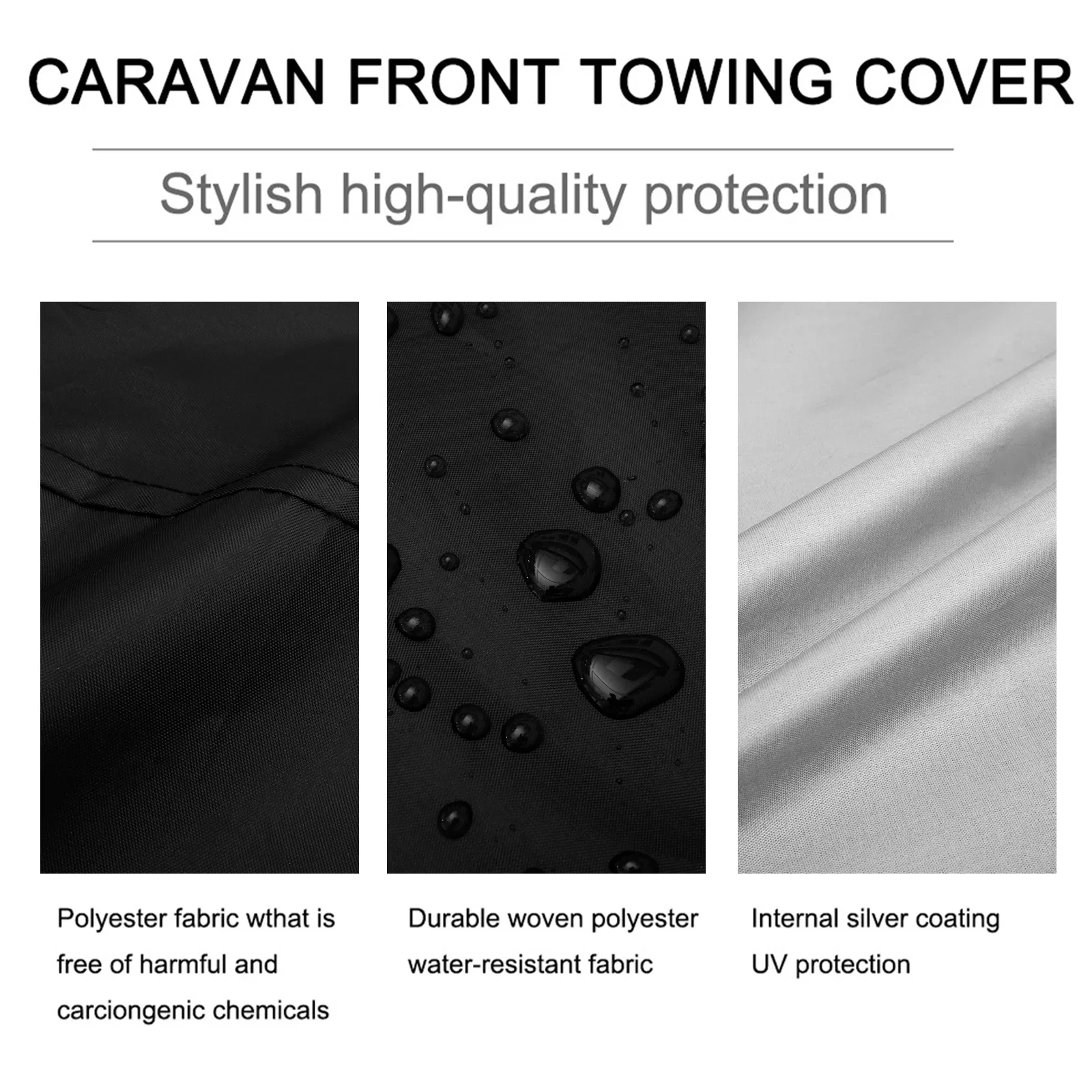 Outdoor Grill Cover 210D Oxford Dustproof BBQ Cover Drawstring UV Resistant Waterproof Wind Proof Grill Protective
