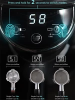 HiBREW G3A Automatic Burr Mill Electric Coffee Grinder with 34 Gears for Espresso American Coffee Pour Over Visual Bean Storage 1