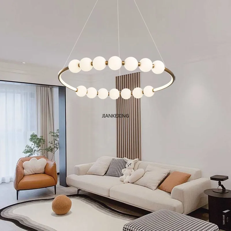 New Minimalist Ring LED Pendant Lights Restaurant Living Room Bedroom Study High-end Circular House Decor Lighting Fixtures pendant lights,pendant lamp