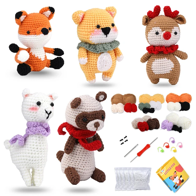 LMDZ Knitting Kit for Adults Crochet Animal Kit for Beginners with  Step-by-Step Instructions Crochet Yarn Crochet Accessories - AliExpress