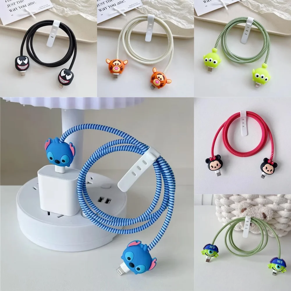 Cartoon Charger Cable Protector and Data Line Winder Cover